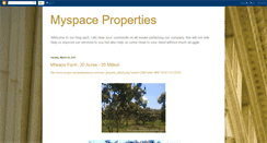 Desktop Screenshot of myspacepropertieskenya.blogspot.com