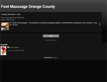 Tablet Screenshot of foot-ocmassage.blogspot.com