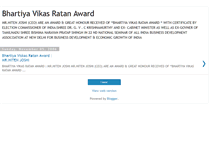 Tablet Screenshot of bharatiyavikasratanaward.blogspot.com