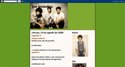 Desktop Screenshot of joejonasytuungranamor.blogspot.com