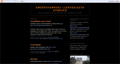 Desktop Screenshot of gwerthfawrogillenyddiaeth.blogspot.com