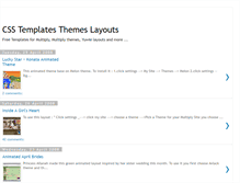 Tablet Screenshot of css-templates-themes.blogspot.com