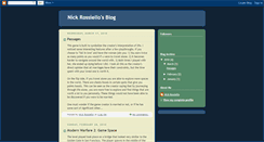 Desktop Screenshot of nickrossiello.blogspot.com