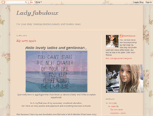 Tablet Screenshot of ladyfabuloux.blogspot.com
