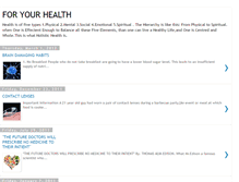 Tablet Screenshot of 4urhealthmatters.blogspot.com