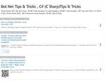 Tablet Screenshot of dotnetdud.blogspot.com