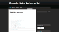 Desktop Screenshot of melestarikankesenianbali.blogspot.com