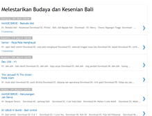 Tablet Screenshot of melestarikankesenianbali.blogspot.com