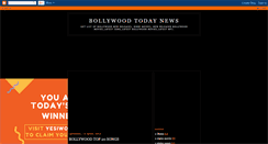 Desktop Screenshot of bollywoodtodaynews.blogspot.com