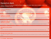 Tablet Screenshot of gezond-en-slank.blogspot.com