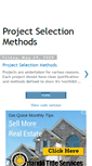 Mobile Screenshot of project-selection-methods.blogspot.com