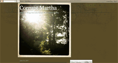 Desktop Screenshot of corruptmartha.blogspot.com