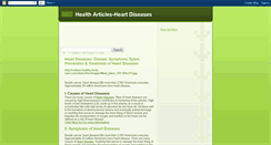 Desktop Screenshot of healtharticles-heartdiseases.blogspot.com