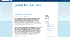 Desktop Screenshot of grantsforteachers.blogspot.com