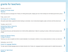 Tablet Screenshot of grantsforteachers.blogspot.com