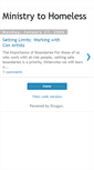 Mobile Screenshot of homelessministry.blogspot.com