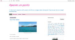 Desktop Screenshot of apenasumponto.blogspot.com