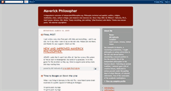 Desktop Screenshot of maverickphilosopher.blogspot.com
