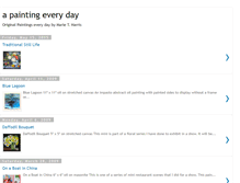 Tablet Screenshot of apaintingeveryday.blogspot.com