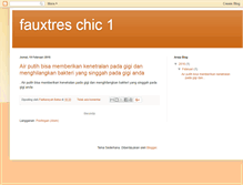 Tablet Screenshot of fauxtreschic.blogspot.com