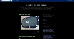 Desktop Screenshot of bundyspokertables.blogspot.com