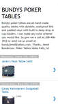 Mobile Screenshot of bundyspokertables.blogspot.com