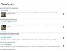 Tablet Screenshot of chaosbeyond.blogspot.com