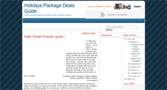 Desktop Screenshot of holidayspackageguide.blogspot.com
