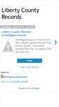 Mobile Screenshot of liberty-county-records.blogspot.com