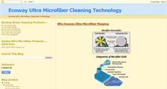 Desktop Screenshot of ecowaymicrofiber.blogspot.com