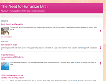 Tablet Screenshot of humanizebirth.blogspot.com