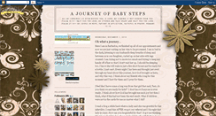 Desktop Screenshot of journeyofbabysteps.blogspot.com