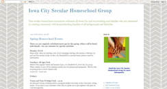 Desktop Screenshot of iowacitysecularhomeschool.blogspot.com