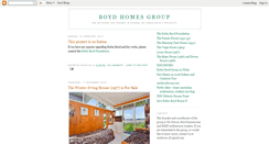 Desktop Screenshot of boydhomesgroup.blogspot.com