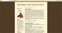 Desktop Screenshot of chocolateismyfavoritecolor.blogspot.com