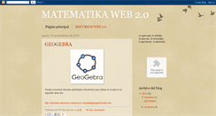 Desktop Screenshot of matematikaweb20.blogspot.com