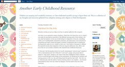 Desktop Screenshot of anotherearlychildhoodresource.blogspot.com