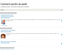 Tablet Screenshot of poids-sante.blogspot.com
