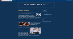 Desktop Screenshot of goodthingsfromisrael.blogspot.com
