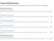 Tablet Screenshot of frenchgcserevision.blogspot.com