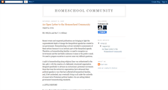 Desktop Screenshot of homeschoolcommunity.blogspot.com