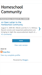 Mobile Screenshot of homeschoolcommunity.blogspot.com