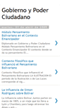 Mobile Screenshot of gobiernoypoderciudadano.blogspot.com