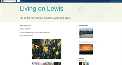 Desktop Screenshot of livingonlewis.blogspot.com