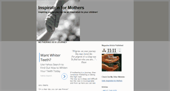 Desktop Screenshot of inspirationformothers.blogspot.com