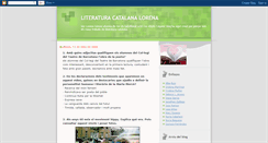 Desktop Screenshot of lorenaliteraturacatalana.blogspot.com