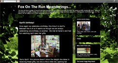 Desktop Screenshot of foxontherunarts.blogspot.com