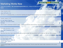 Tablet Screenshot of marketingworksnow.blogspot.com