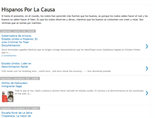 Tablet Screenshot of hispanosporlacausa.blogspot.com