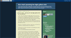 Desktop Screenshot of highlygiftedparenting.blogspot.com